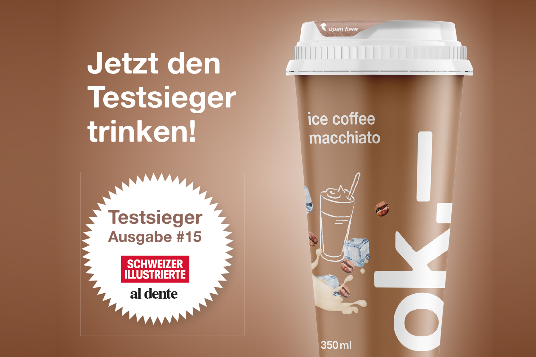 To go: ok.– ice coffee macchiato