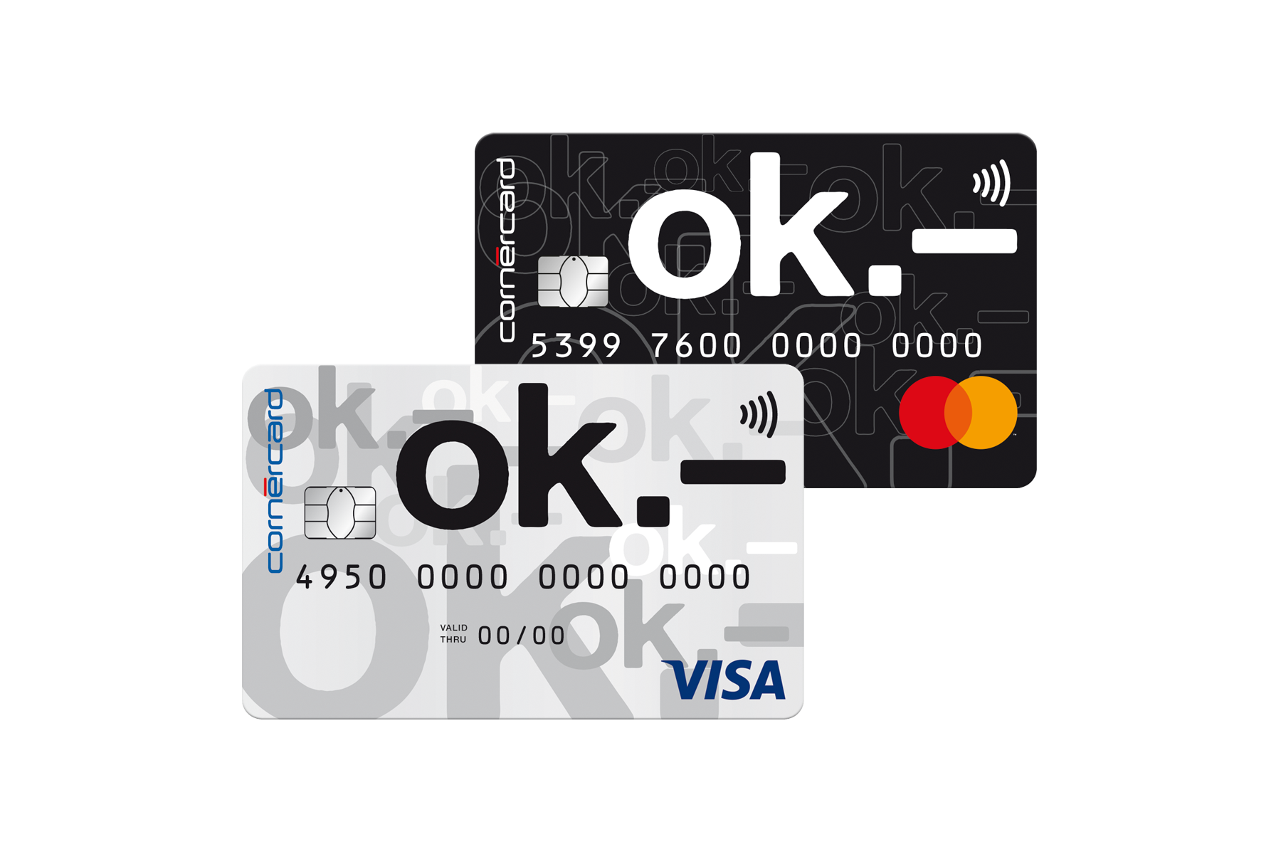 ok.– Prepaid VISA und ok.– Prepaid Mastercard
